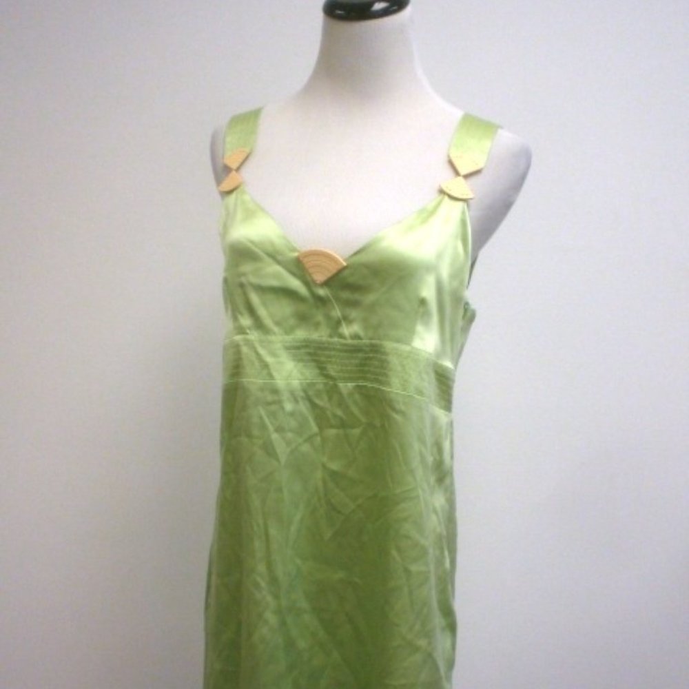 SEE by CHLOE 100% SILK DRESS peppermint green 8 vintage